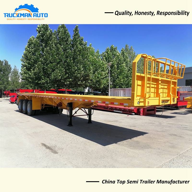 Super Link Container Flatbed Trailer For Mongolia