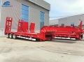 3 Axle Low Bed Trailer With 70 Tons Loading Capacity For Sale