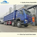 SINOTRUK HOWO 371HP 8x4 Tipper Truck For Ghana
