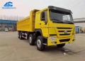 8x4 12 Wheel Tire Used SINO Dump Truck With New Cargo Box
