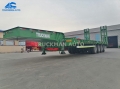 4 Axle 80 Tons Low Flatbed Trailer For Congo