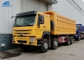 12 Wheel 50 Tons SINOTRUCK Tipper Truck For Ghana