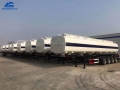 4 Axles 55000 Liter Oil Fuel Tank Semi Trailer For Ghana