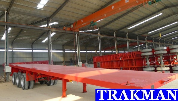TRΛKMAN Brand Flatbed Container Semi Trailer