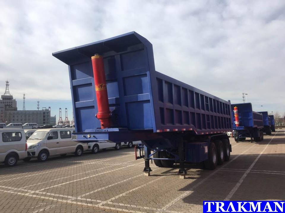 HYVA Front Hydraulic Lift 3 Axles 70 Tons Tipper Dump Semi Trailer