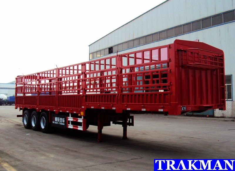 TRΛKMAN Brand 3 Axles Cargo Fence Trailer