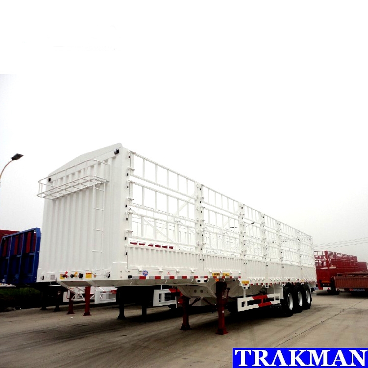 TRΛKMAN Brand 3 Axles Cargo Fence Trailer