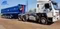 TRUCKMAN AUTO Brand 9 Axle 45 Cubic Meters Trucks Dump Trailer For Ghana