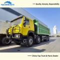 SINOTRUK HOWO 8x4 12 Wheels 50 Tons 400HP Tipper Truck For Guinea
