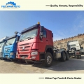 SINO TRUCK HOWO 10 Wheels 6X4 400HP 50 Tons Tractor Head For Cross Border Transportation