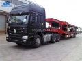 3 Axle Lowbed Semi Trailer For South Sudan