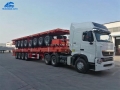 4 Axle Container Flatbed Trailer With Loading 50 Tons Capacity