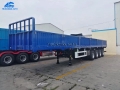 50 Tons 4 Axle Flat Bed Trailer For Bulk Cargo and Container Transport
