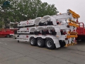 3 Axle Skeleton Container Trailer For Logistics Company