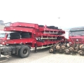 3 Axles 70 Tons Low Bed Trailer For Transport Excavator Bulldozer