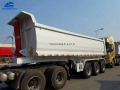 U Shape 50 Tons Dump Trailer With Radial Tire