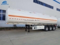 45000 Liter Oil Fuel Tank Trailer With 6 Comdepartment For Ghana