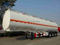 4 Axles 54000 Liter Fuel Tanker Trailer With 6 Comdepartment For Ghana Only