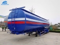 3 Axle 40000 Liter Fuel Tanker Trailer For Chemical Liquid Haulage