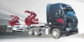 3 Axles Side Lifter Crane Container Trailer 