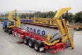 3 Axles Side Lifter Crane Container Trailer 